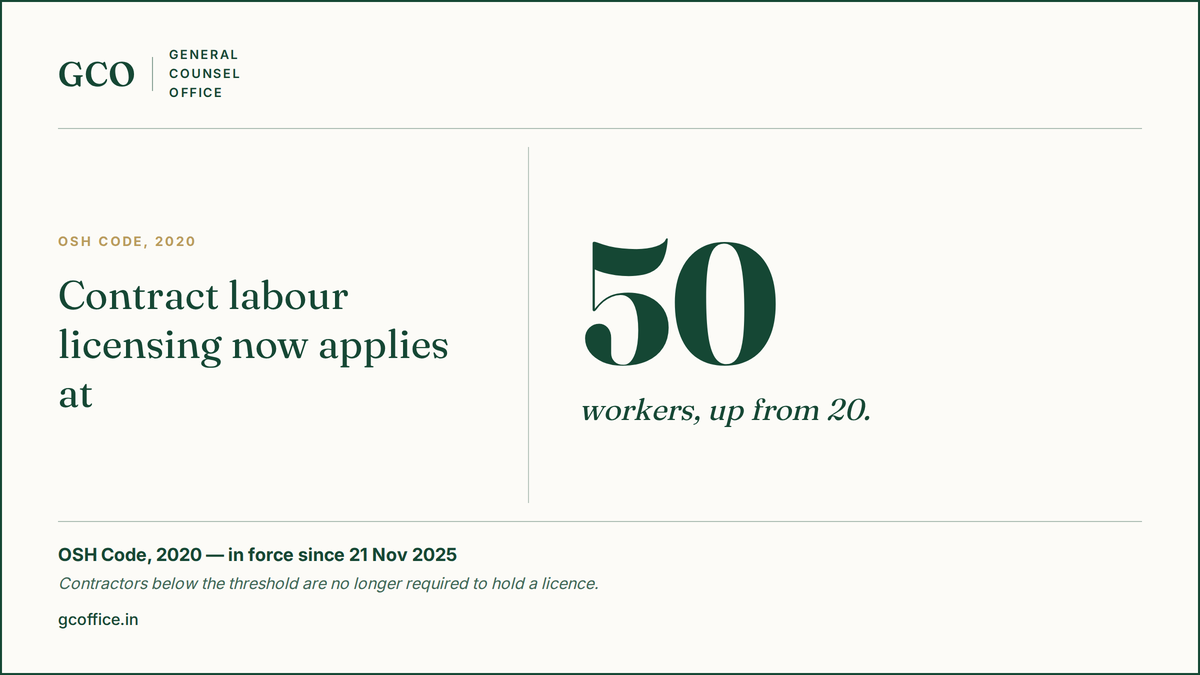 The OSH Code: Licensing, Contract Labour and Workplace Accountability